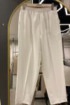 DABIL KUMAŞ PANTOLON Beyaz