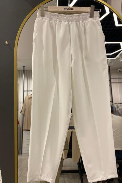DABIL KUMAŞ PANTOLON Beyaz