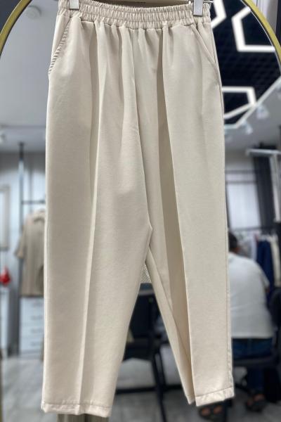 DABIL KUMAŞ PANTOLON Bej