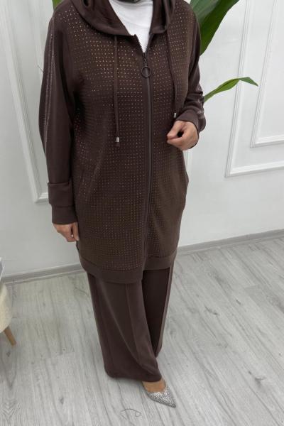 Shine Takım  Kahverengi