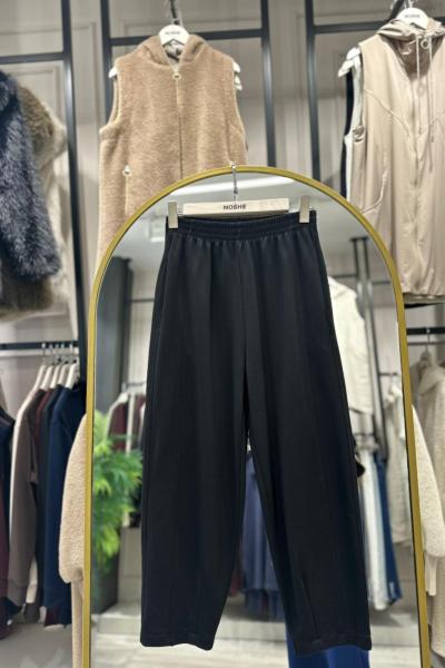 Oysho Kumaş Kadın Şalvar Pantolon Siyah