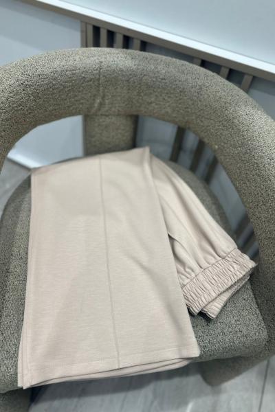 Oysho Bol Paça Kumaş Pantolon Bej