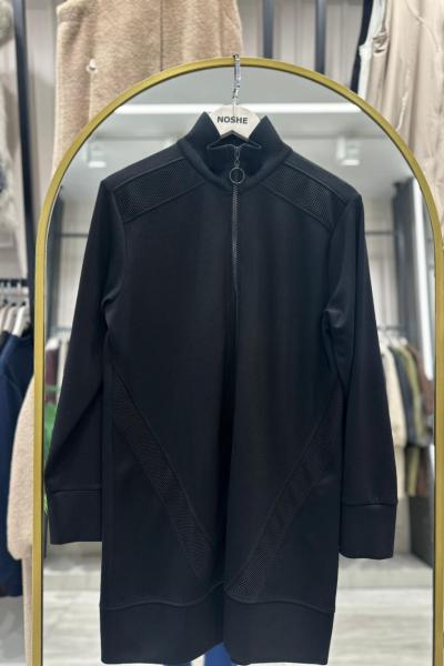 File Detaylı Oysho Kumaş Kadın Ceket Siyah