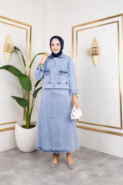 Kot Etekli Takım Mavi