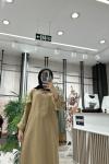 Kupra Elbise olive yeşili