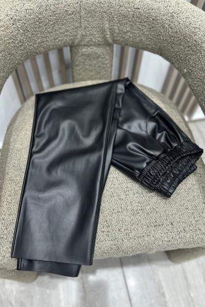 Mat Deri Pantolon Siyah