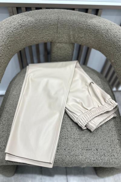 Mat Deri Pantolon Bej