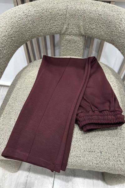 Oysho Kumaş Kalem Pantolon Bordo