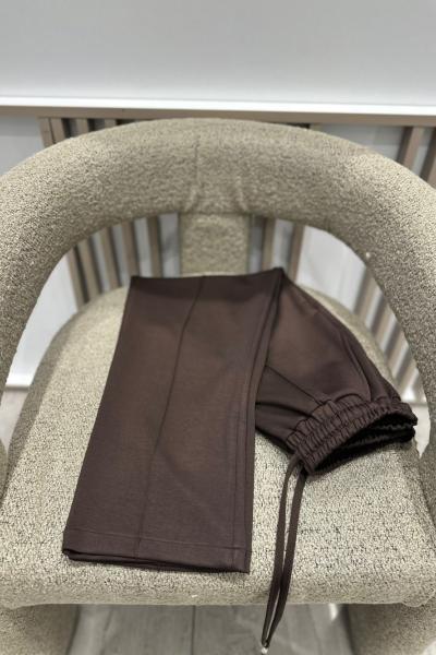 Oysho Kumaş Kalem Pantolon Kahverengi