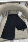 Paça Püsküllü Kot Taş Detaylı Kot Pantolon Siyah