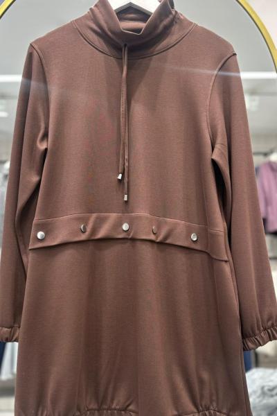 Yaka Kordon TUNİK Kahverengi