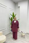 Benatu Kupra Takım Bordo Karanfil