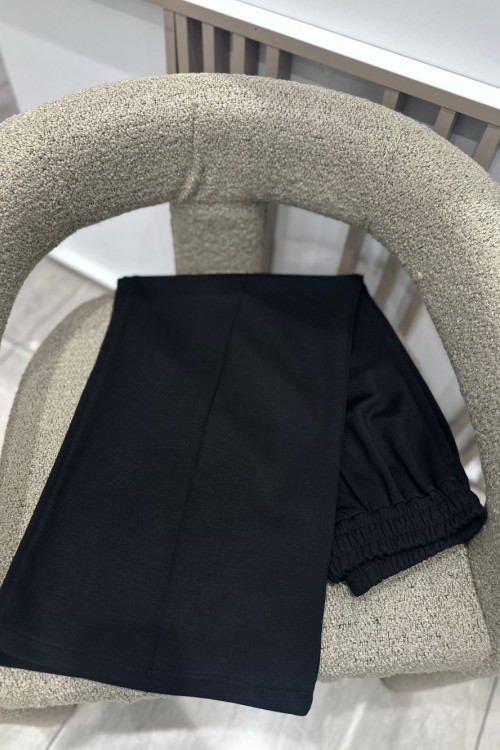 Oysho Bol Paça Kumaş Pantolon Siyah
