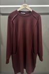 Kanguru Cepli Tunik Bordo