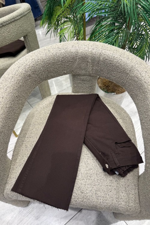 ZARA MODEL KOT PANTOLON Kahverengi